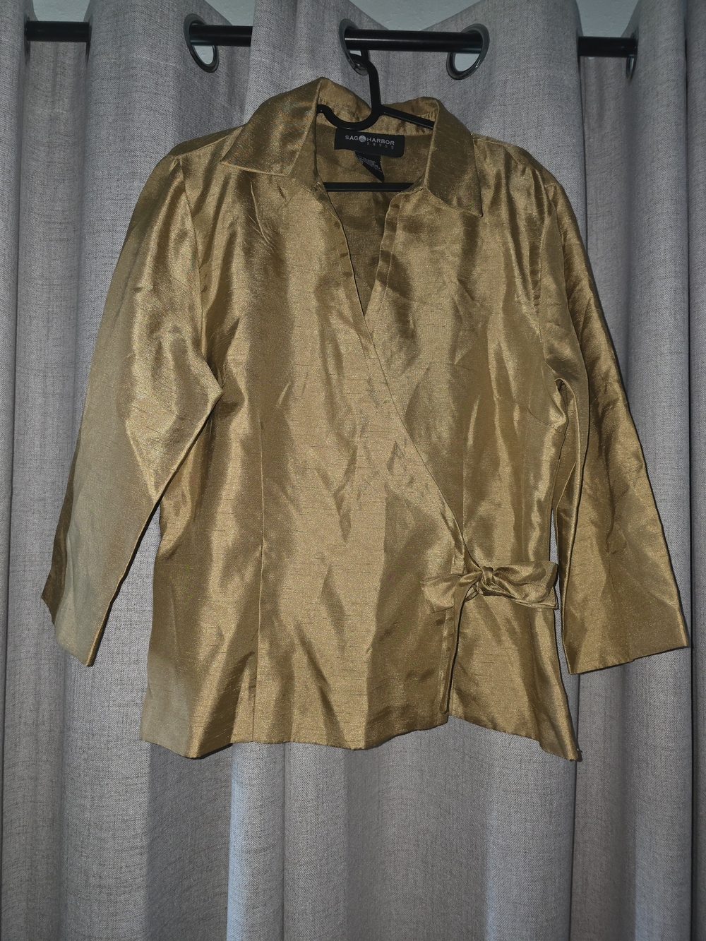Sag Harbor Gold Wrap-Style Blazer